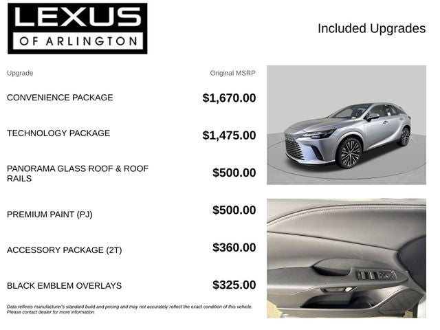 2026 Lexus RX RX 350 Premium+
