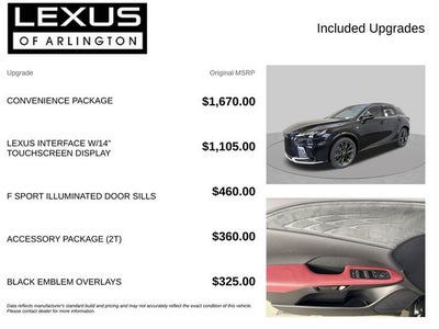 2026 Lexus RX RX 350 F SPORT Handling