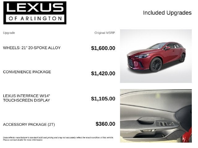 2026 Lexus RX RX 350 Premium