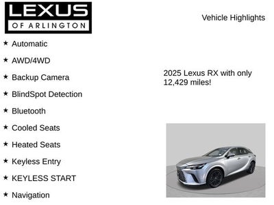 2025 Lexus RX RX 350 Premium
