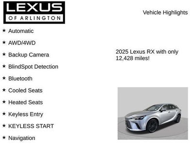 2025 Lexus RX RX 350 Premium