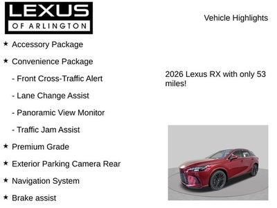 2026 Lexus RX RX 350 Premium