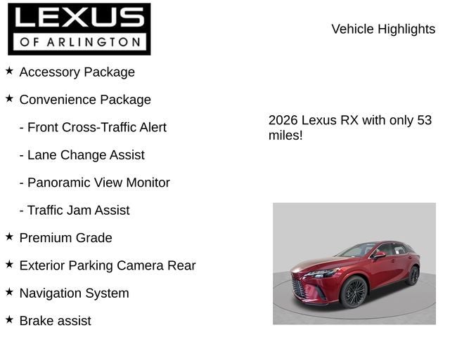 2026 Lexus RX RX 350 Premium
