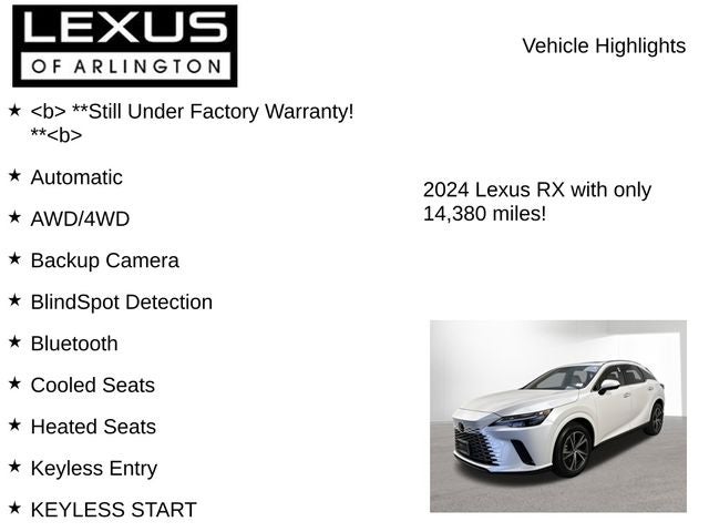 2024 Lexus RX 350h RX 350h