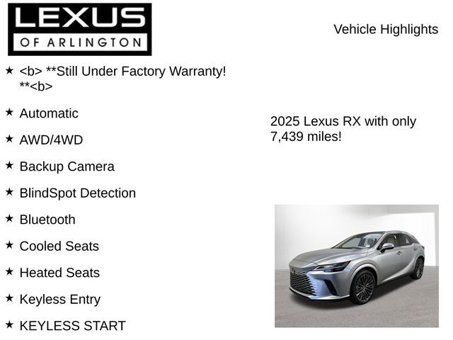 2025 Lexus RX 350h RX 350h