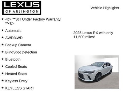 2025 Lexus RX 350h RX 350h Premium Plus