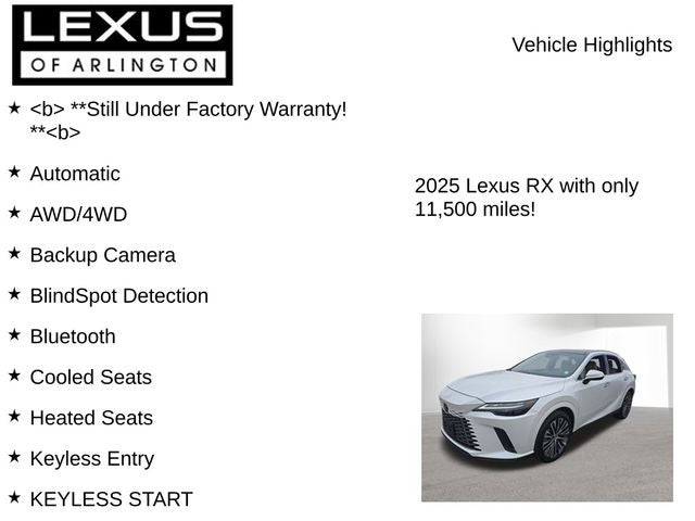 2025 Lexus RX 350h RX 350h Premium Plus