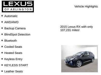 2015 Lexus RX 450h AWD 4dr