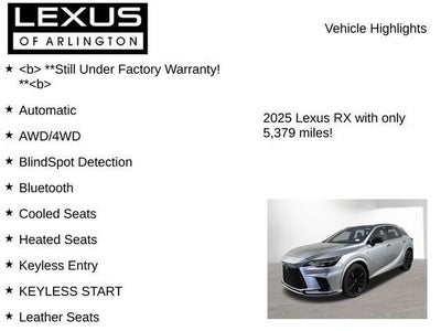 2025 Lexus RX 500h RX 500h F SPORT Performance