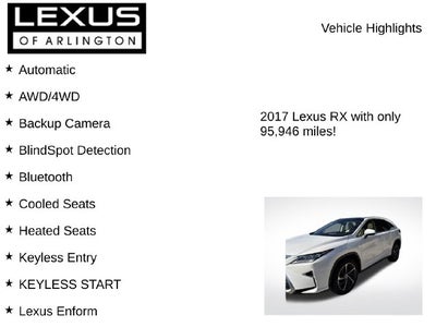 2017 Lexus RX RX 350