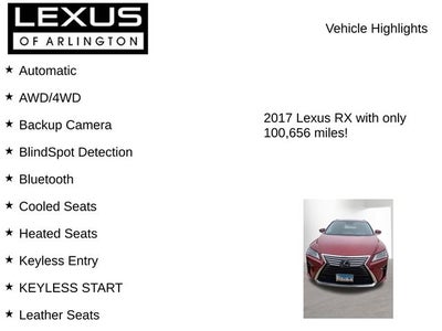 2017 Lexus RX 350 RX 350