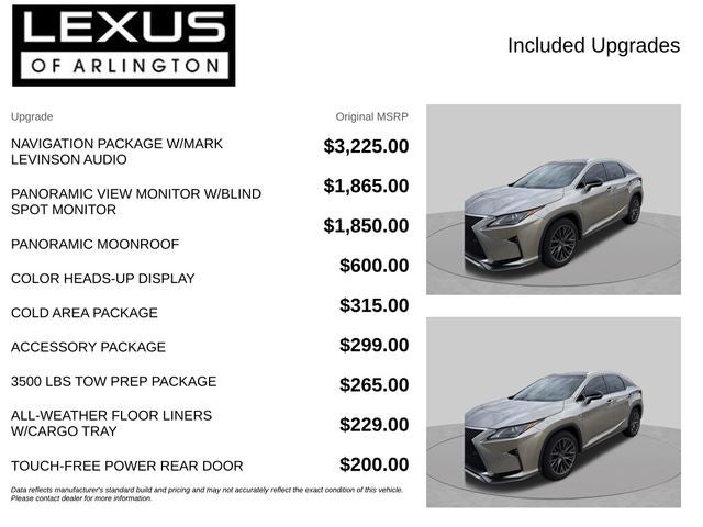 2019 Lexus RX RX 350