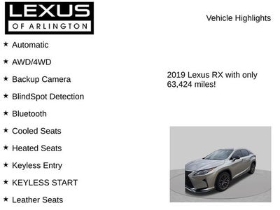 2019 Lexus RX RX 350