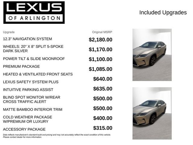 2016 Lexus RX 350 F Sport