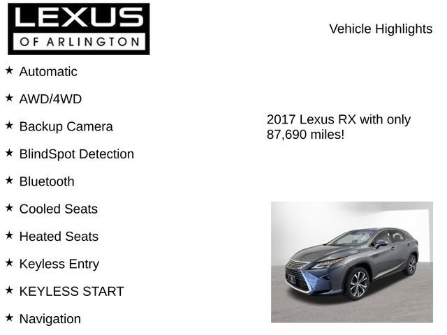 2017 Lexus RX 350