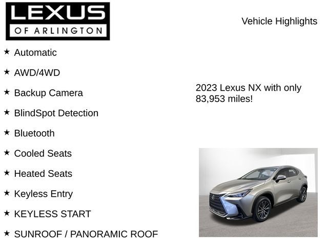 2023 Lexus NX 350 Premium