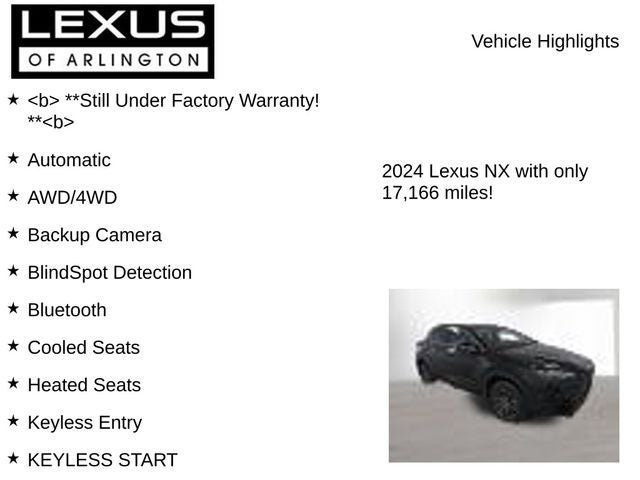 2024 Lexus NX 350 NX 350 Premium