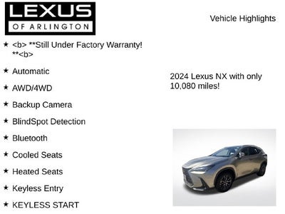 2024 Lexus NX NX 350 Premium