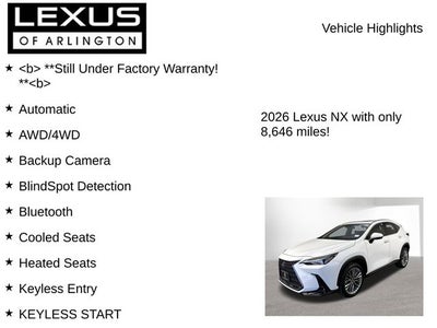 2026 Lexus NX PREMIUM