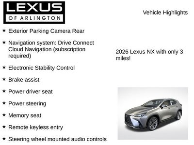 2026 Lexus NX NX 350 Premium