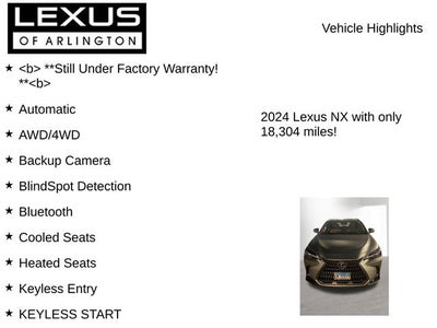 2024 Lexus NX 350 Premium