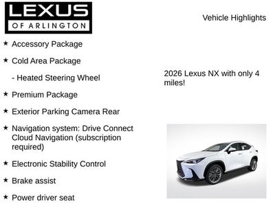 2026 Lexus NX NX 350 Premium