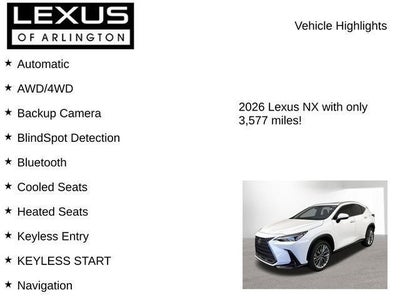 2026 Lexus NX 350 NX 350 Premium