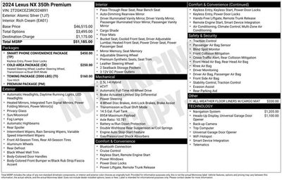 2024 Lexus NX 350h NX 350h Premium