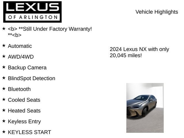 2024 Lexus NX 350h NX 350h Premium
