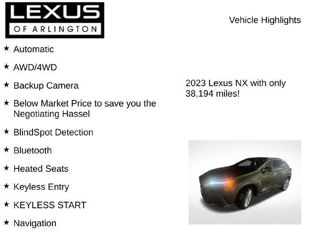2023 Lexus NX NX 350h Premium