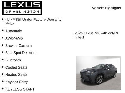 2026 Lexus NX 350h Premium