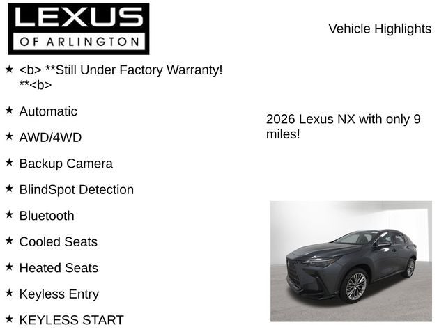 2026 Lexus NX 350h Premium