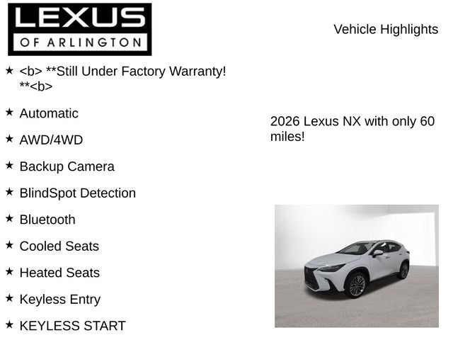 2026 Lexus NX 350h Premium