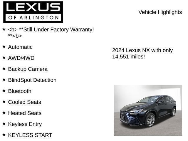 2024 Lexus NX 350 NX 350 Luxury