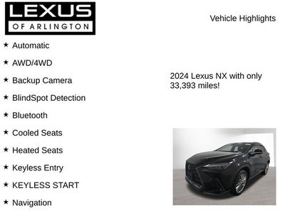2024 Lexus NX 350 NX 350 Luxury