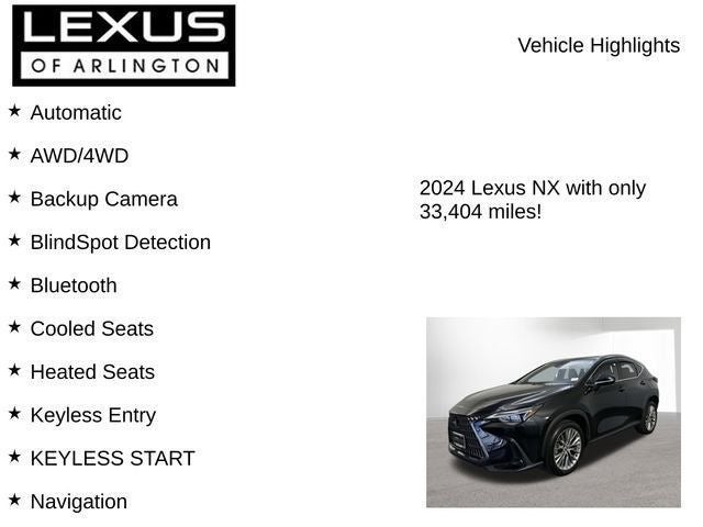 2024 Lexus NX 350 NX 350 Luxury