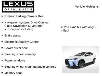 2026 Lexus NX NX 350h Luxury