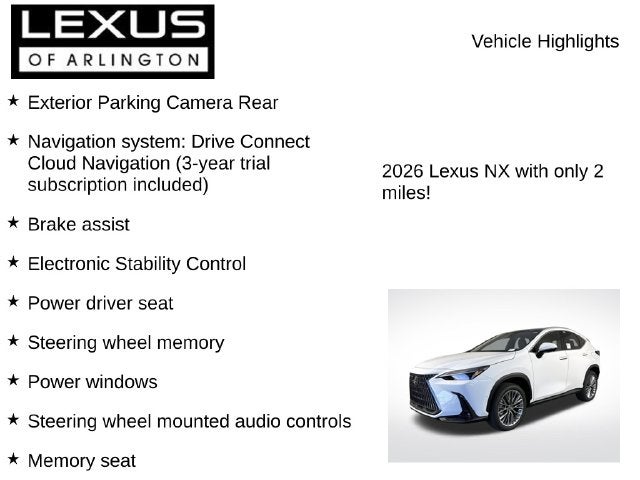 2026 Lexus NX NX 350h Luxury