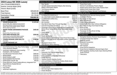 2024 Lexus NX 350h Luxury