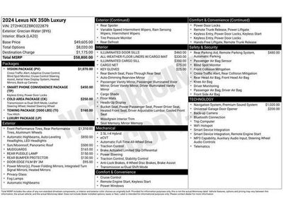 2024 Lexus NX LUXURY AWD