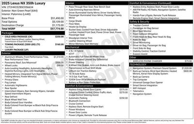 2025 Lexus NX 350h LUXURY AWD
