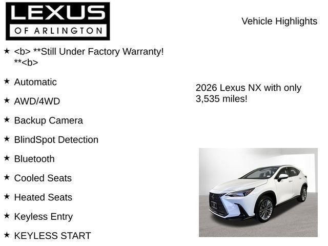2026 Lexus NX 350h NX 350h Luxury