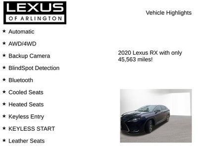 2020 Lexus RX 350 RX 350