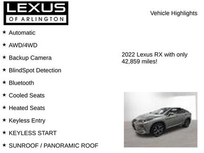 2022 Lexus RX 350 RX 350