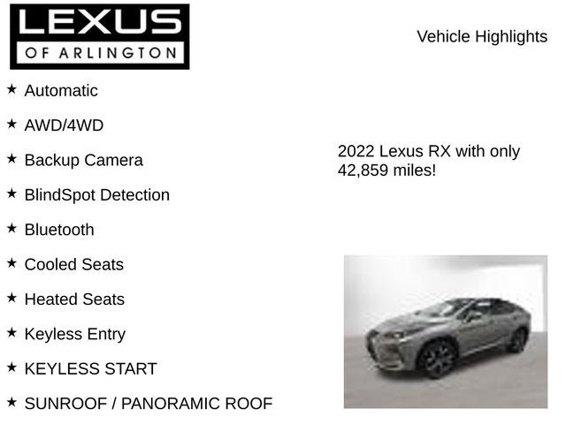 2022 Lexus RX 350 RX 350