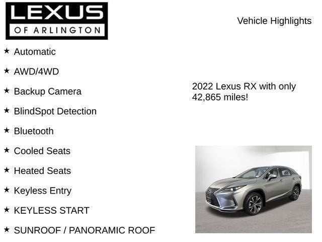 2022 Lexus RX 350 RX 350