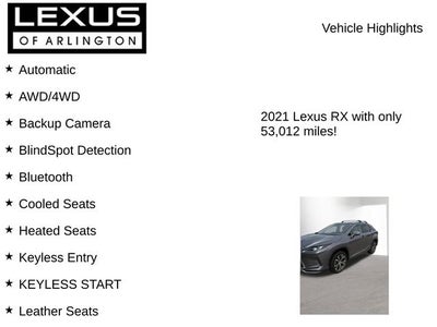 2021 Lexus RX 350 RX 350
