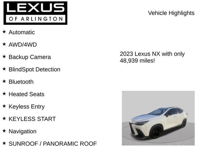 2023 Lexus NX NX 350 F SPORT Handling