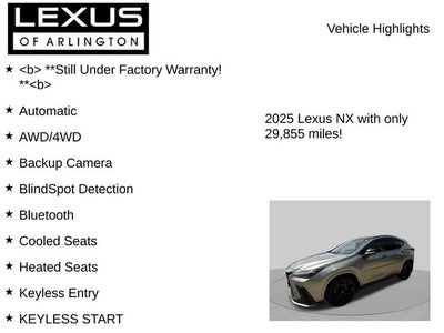 2025 Lexus NX 350 NX 350 F SPORT Handling