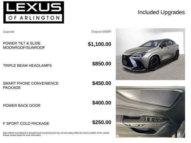 2024 Lexus NX 350 F SPORT HANDLING AWD
